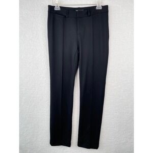 INC International Concepts Womens Black Slim Leg Pintuck Dress Pants Size 6